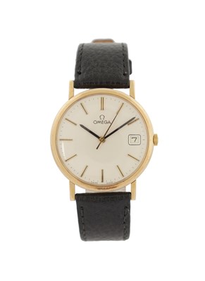 Lot 293 - A GENTLEMAN'S 9CT GOLD OMEGA WRISTWATCH CIRCA 1975