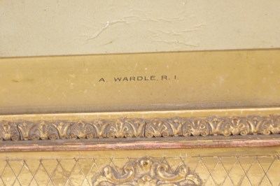 Lot ARTHUR WARDLE (1864 - 1949) A RARE LATE 19TH / EARLY 20TH CENTURY OIL ON CANVAS A PORTRAIT OF TWO BULLDOGS