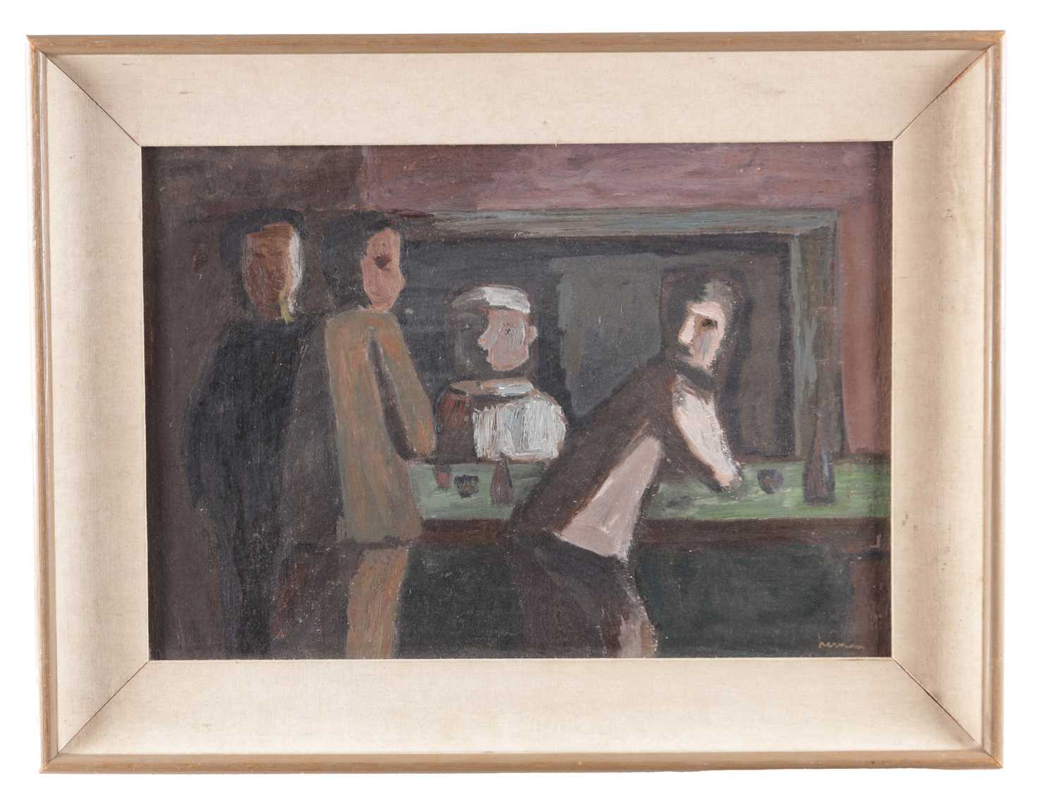 Lot 915 - A MID 20TH CENTURY OIL ON BOARD