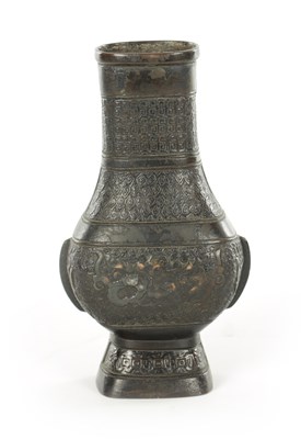 Lot 182 - A CHINESE MING PERIOD BRONZE VASE