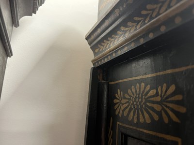 Lot 1007 - JOHN TAYLOR, LONDON. A GEORGE III GREEN LACQUERED CHINOISERIE LONGCASE CLOCK