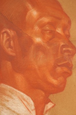 Lot 836 - VICTOR STEPANOVICH PODGORSKY. AN EARLY 20TH CENTURY RUSSIAN PASTEL PORTRAIT