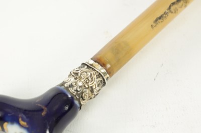 Lot 796 - A LATE 19TH CENTURY RHINOSEROS HORN LADIES' WALKING CANE