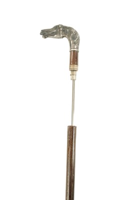 Lot 821 - A LATE 19TH CENTURY FRENCH SILVER PLATED SWORD STICK