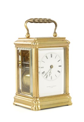 Lot 960 - HOLINGUE FRERES, PARIS. A LATE 19TH CENTURY FRENCH GORGE CASED REPEATING CARRIAGE CLOCK