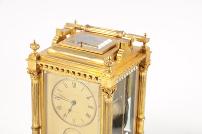 Lot 972 - L & E FABRE. A LATE 19TH CENTURY OVERSIZED GRAND SONNERIE WESTMINSTER CHIME CARRIAGE CLOCK