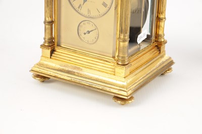 Lot 972 - L & E FABRE. A LATE 19TH CENTURY OVERSIZED GRAND SONNERIE WESTMINSTER CHIME CARRIAGE CLOCK