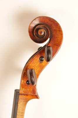 Lot 785 - FULL SIZE ANTIQUE CELLO AND BOW