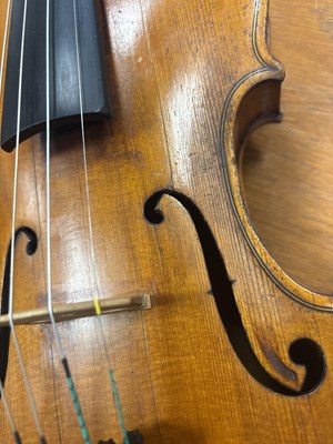 Lot 774 - ITALIAN VIOLIN LABELLED OFFICINA CLAUDIO MONTEVERDE, SIGNED GIO MARIA CERUTI 1923. CREMONA.