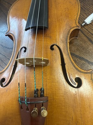 Lot 774 - ITALIAN VIOLIN LABELLED OFFICINA CLAUDIO MONTEVERDE, SIGNED GIO MARIA CERUTI 1923. CREMONA.