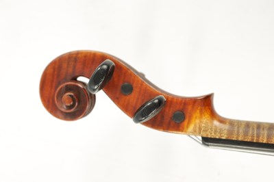 Lot 770 - AN ANTIQUE CASED VIOLIN, LABELLED SANCTUS SERAPHIN AND BOW
