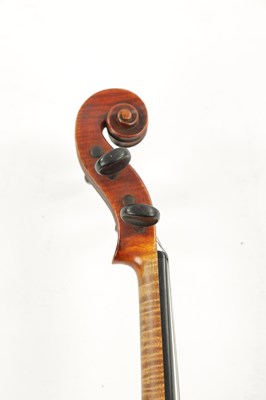 Lot 770 - AN ANTIQUE CASED VIOLIN, LABELLED SANCTUS SERAPHIN AND BOW