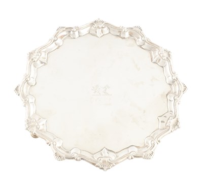 Lot A GEORGE III SILVER SALVER