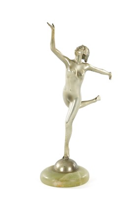 Lot JOSEF LORENZO (1892-1950). ART DECO FIGURE OF A NUDE DANCING LADY