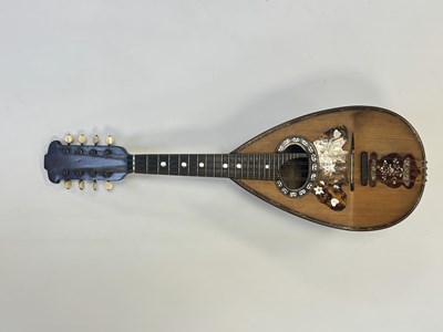 Lot 1458 - A CARLO MARTELLO BOWL BACK MANDOLIN CIRCA 1890