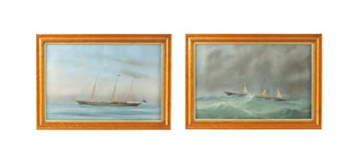 Lot A PAIR OF 19TH CENTURY GOUACHES OF SHIPS
