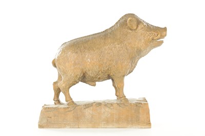 Lot A LARGE BLACK FOREST CARVED SCULPTURE