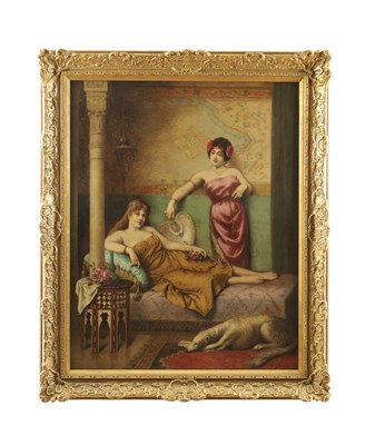 Lot AGAPIT STEVENS (1849-1917) BELGIAN. OIL ON CANVAS