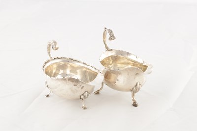 Lot TWO 19TH/20TH CENTURY SILVER CREAM JUGS