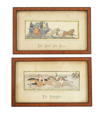 Lot THOMAS STEVENS (BRITISH 1829-1888) TWO 19TH CENTURY SILK EMROIDERED STEVENGRAPHS
