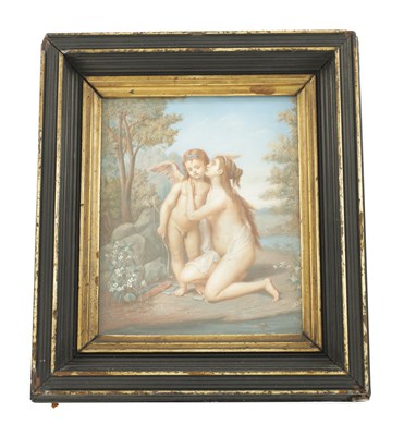 Lot AN 18TH CENTURY FRENCH GOUACHE AND WATERCOLOUR