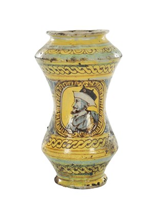 Lot A SICILIAN MAIOLICA ALBARELLO JAR