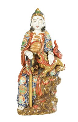 Lot A JAPANESE MEIJI PERIOD KUTANI FIGURE OF VIJRAPUTRA