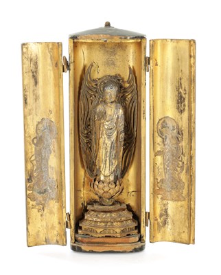 Lot A LACQUERED JAPANESE EDO PERIOD PORTABLE BUDDHIST SHRINE