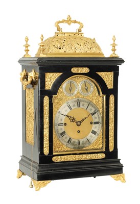 Lot FREDERICK DENT, LONDON. A LATE 19TH CENTURY TRIPLE FUSEE QUARTER CHIMING BRACKET CLOCK