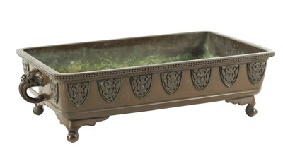 Lot A JAPANESE BRONZE MEIJI PERIOD BONSAI JARDINIERE STAND