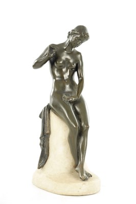 Lot THEODOR CHARLEMONT (AUSTRIAN, 1859-1938). A PATINATED BRONZE FIGURAL SCULTURE