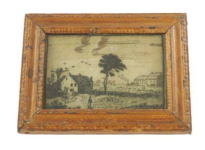 Lot AN 18TH CENTURY SILK EMBROIDERY OF SMALL SIZE