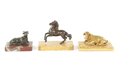 Lot THREE 19TH CENTURY GRAND TOUR BRONZE SCULPTURES