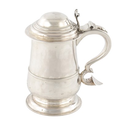 Lot A GEORGE III NEWCASTLE SILVER TANKARD