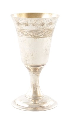 Lot A LATE 20TH CENTURY ELIZABETHAN STYLE SILVER GOBLET