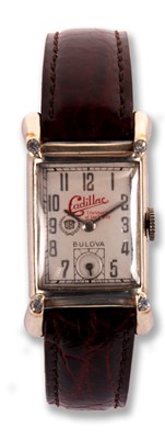 Lot 169 - A gents Bulova WRISTWATCH with silvered dial...