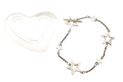Lot A TIFFANY & CO. 925 STERLING SILVER ELSA PERETTI BOOKMARK AND A TIFFANY & CO. 925 BRACELET
