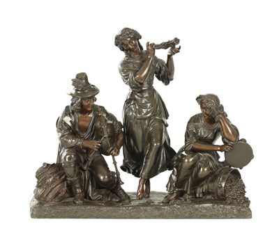 Lot A 19TH CENTURY FRENCH FIGURAL BRONZE
