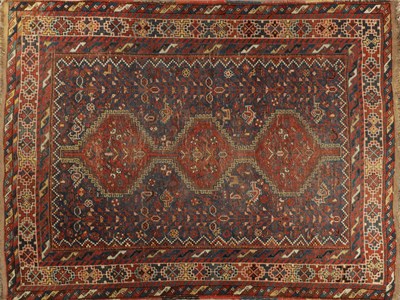 Lot A LATE 19TH CENTURY PERSIAN TRIBAL RUG