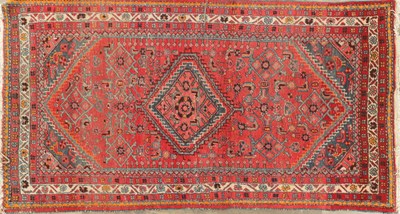 Lot A LATE 19TH CENTURY PERSIAN WOOL RUG