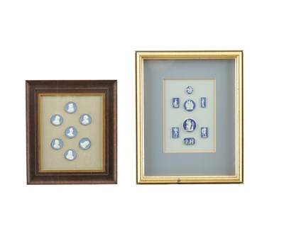 Lot A COLLECTION OF 18TH CENTURY WEDGEWOOD JASPERWARE PLAQUES