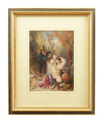 Lot THOMAS UWINS R.A. R.W.S (1782 - 1857) A 19TH CENTURY WATERCOLOUR