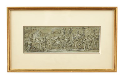 Lot ATT. CHARLES PARROCEL (1688 - 1752) AN INK AND GREY WASH ON PAPER