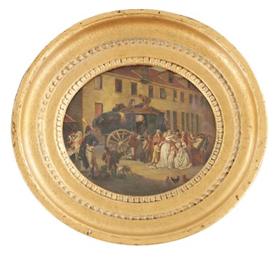 Lot AN EARLY 19TH CENTURY FRENCH OIL ON COPPER IN THE MANOR OF LOUIS-LÉOPOLD BOILLY