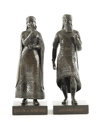 Lot A PAIR OF 19TH CENTURY BRONZE FIGURES