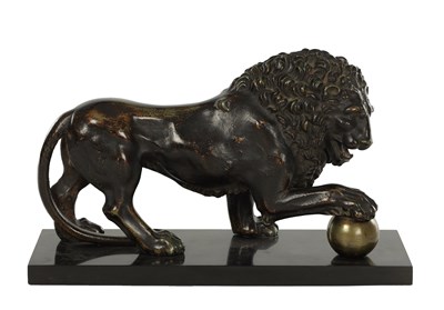 Lot A 19TH CENTURY BRONZE SCULPTURE OF A MEDICI LION