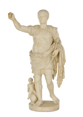 Lot AN ITALIAN 19TH/20TH CENTURY MARBLE FIGURE