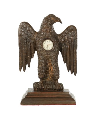 Lot A 19TH CENTURY CARVED BLACK FOREST POCKET WATCH STAND