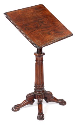 Lot 653 - AN UNUSUAL EARLY 19TH CENTURY FIGURED ROSEWOOD...