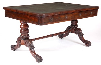 Lot 655 - A GEORGE IV GILLOWS ROSEWOOD LIBRARY...